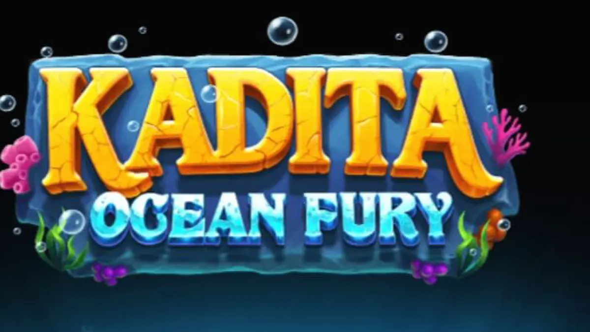 Cena subaquática mágica com a deusa Kadita e símbolos do slot Kadita Ocean Fury
